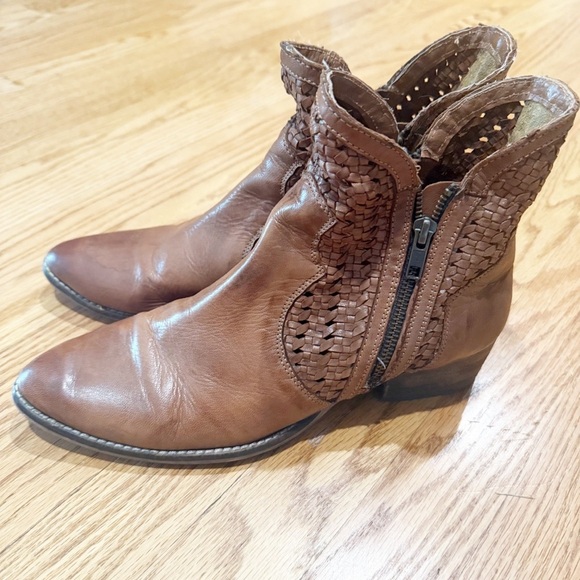 Seychelles Brown Leather Ankle Boots 9 - Picture 3 of 10
